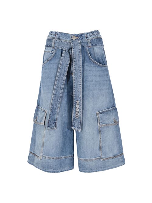 Bermuda utility Blonde in denim con cintura PINKO | 106269 A323PJO